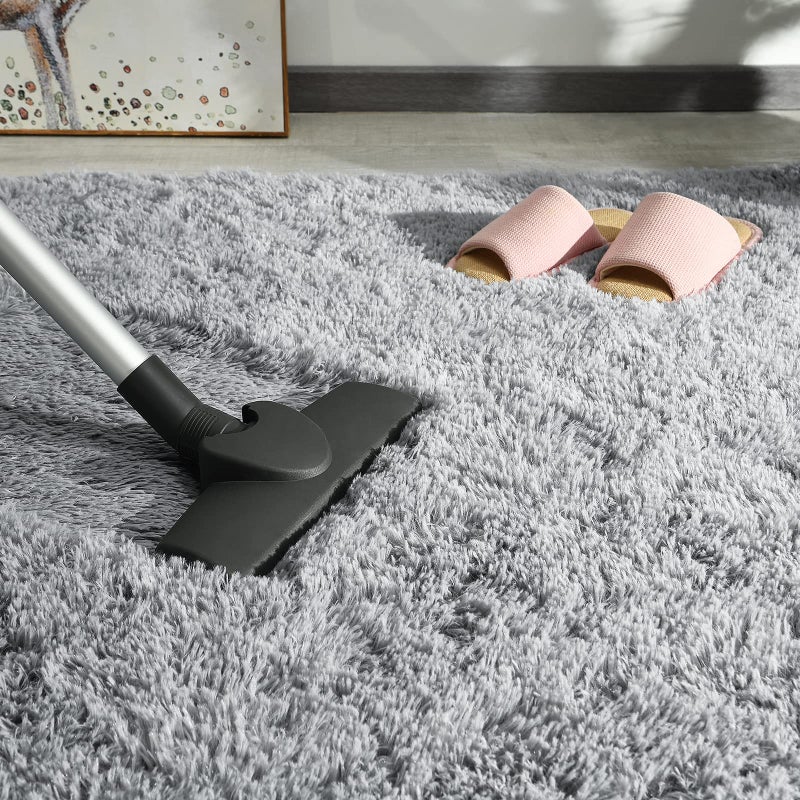 Andecor Soft Fluffy Bedroom Rugs, 5 x 8 Feet Indoor Shaggy Plush Area Rug for Boys Girls Kids Baby College Dorm Living Room Home Decor Floor Carpet, Grey - Image 5